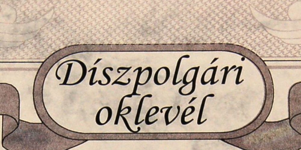 Díszpolgári cím ajánlására vonatkozó nyilvános felhívás civil szerveztek vezetői, az intézményvezetők, a képviselő-testület tagjai és bizottságai részére