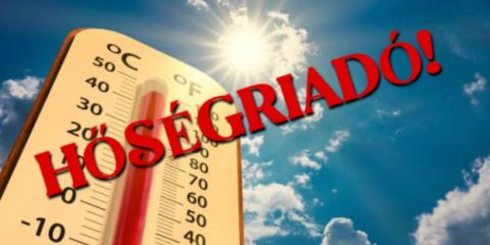 A hőségriasztás meghosszabbodik, szombattól már harmadfokú riasztás lesz érvényben (06.27-07.01.)